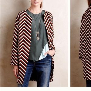 Eva Franco at Anthropologie Chevron Car Coat